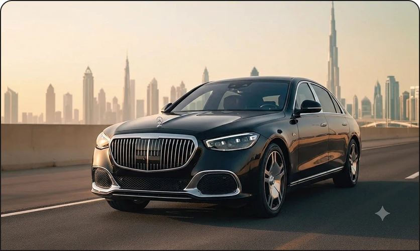 Mercedes-Benz S-Class luxury chauffeur service in Dubai